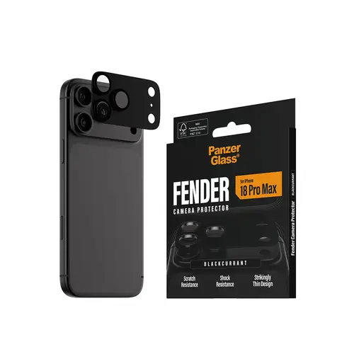 ® Fender Camera Lens Protector Blackcurrant iPhone 18 Pro Max Protector de pantalla 1 pieza(s) - Imagen 2