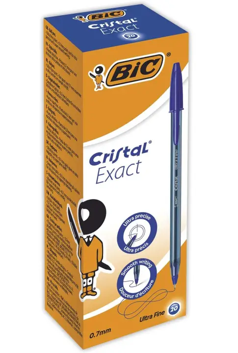 Cristal Exact Azul Bolígrafo Ultrafino 20 pieza(s)