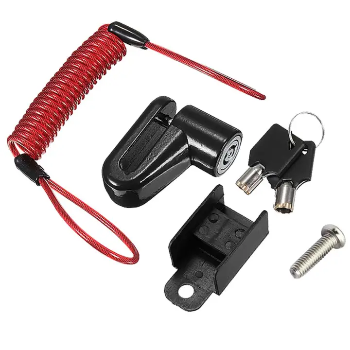 MA1008 accesorio para patinete Seguro antirrobos Negro, Rojo 1 pi..