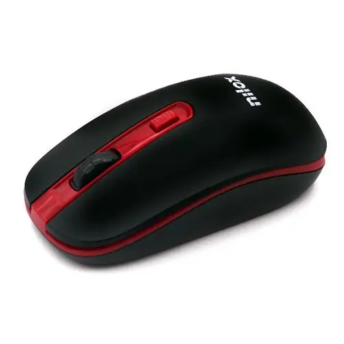 MOUSE WIRELESS BLACK/RED 1600 DPI - Imagen 4