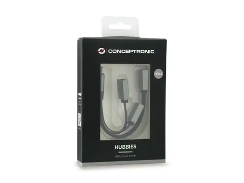 HUBBIES01G hub de interfaz USB 3.2 Gen 2 (3.1 Gen 2) Type-C 5000 Mbit/s Gris - Imagen 3