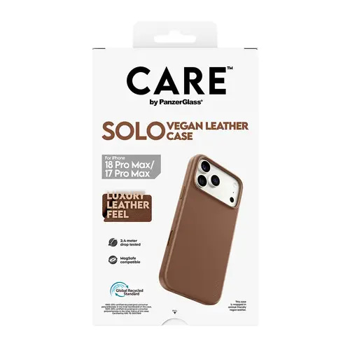 CARE by ® Solo Vegan Leather Case Brown w. MagSafe iPhone 18 Pro Max | 17 Pro Max funda para teléfono móvil Marrón - Imagen 3