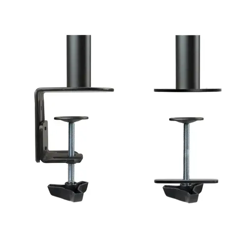 Soporte de Mesa Giratorio e Inclinable para 2 Pantallas (Monitor / TV Plasma / LCD / LED) 13  32, de Dos Brazos, Negro - Imagen 11