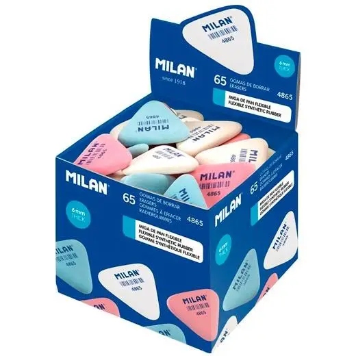 MILAN GOMA 4865 MIGA DE PAN FLEXIBLE TRIANGULAR PEQUEÑA CAJA EXP..