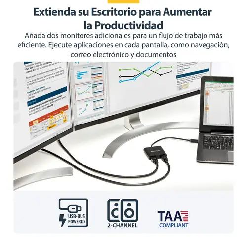 Adaptador USB 3.0 a HDMI Doble - 4K 30Hz - Imagen 8