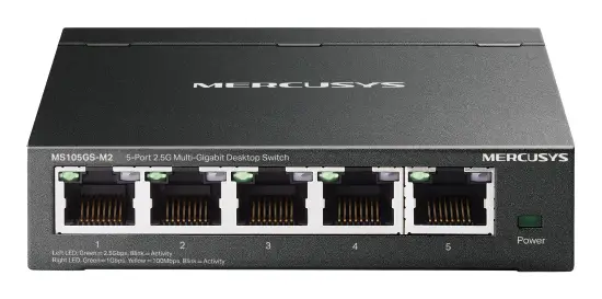 MS105GS-M2 switch No administrado Gigabit Ethernet (10/100/1000) Negro