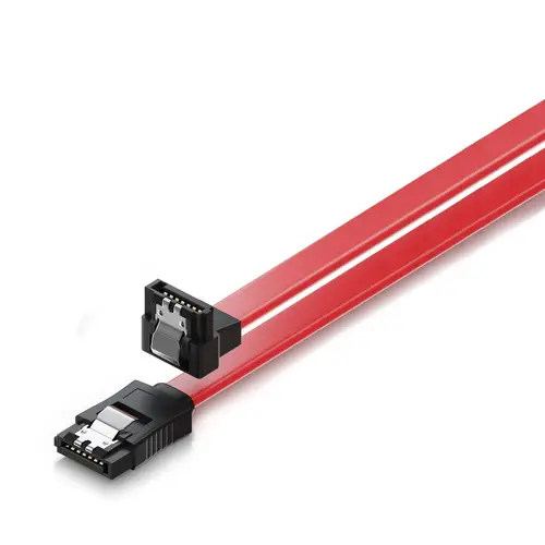 EC1514 cable de SATA 0,5 m SATA 7-pin Negro, Rojo - Imagen 2