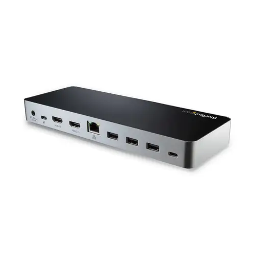 Docking Station USB C para 2 Monitores - PD de 60 W para Portátil Windows - Replicador de Puertos USB Tipo C a HDMI/DVI - USB 3.1 Gen 1 Tipo C Compatible con Thunderbolt 3 - Imagen 3