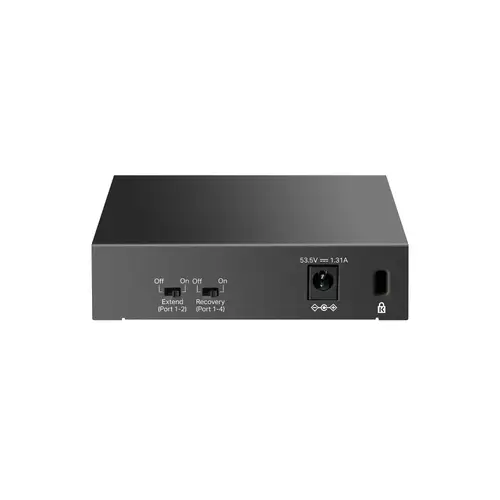 LiteWave LS105GP switch No administrado Gigabit Ethernet (10/100/1000) Energía sobre Ethernet (PoE) Negro - Imagen 2