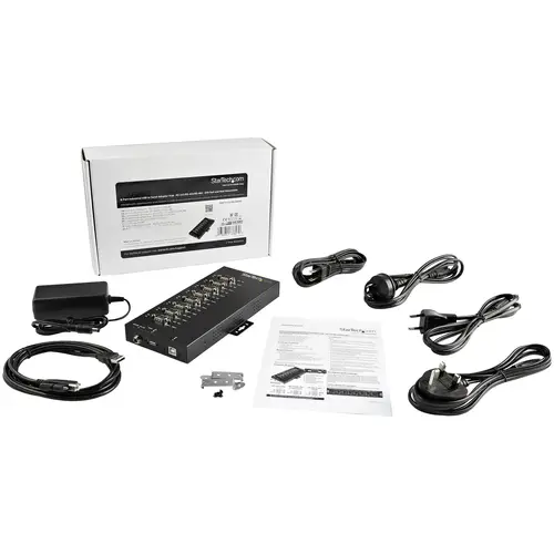 Adaptador Hub Serie de 8 Puertos USB a RS232/RS485/RS422 - Ladrón Industrial Convertidor USB 2.0 a DB9 Serial - IP30 - de Montaje en Carril DIN - Protección ESD de 15kV - Imagen 5