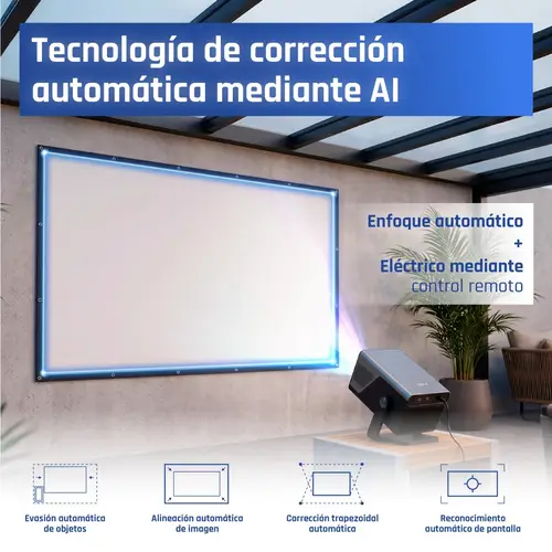 Pack proyector 4K + Lona proyección 100" - Imagen 5
