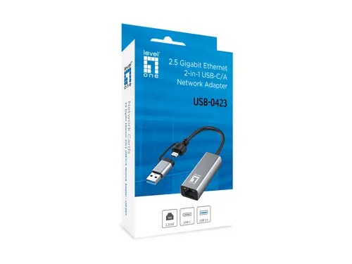 USB-0423 adaptador y tarjeta de red Ethernet 2500 Mbit/s - Imagen 5