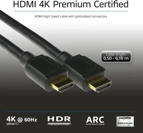 AK3943 cable HDMI 1,5 m HDMI tipo A (Estándar) Negro - Imagen 2