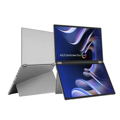 ZenScreen Duo OLED MQ149CD pantalla para PC 35,6 cm (14") 1920 x 1200 Pixeles WUXGA Plata - Imagen 2