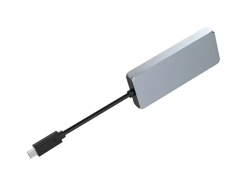DONN22G base para portátil y replicador de puertos Alámbrico USB 3.2 Gen 2 (3.1 Gen 2) Type-C Gris - Imagen 4