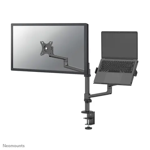 DS20-425BL2 Brazo de monitor con soporte para portátil 17-27" - ahorro de espacio - Imagen 1