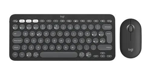 920-012227 teclado Ratón incluido Universal RF Wireless + Bluetooth QWERTY Español Grafito - Imagen 2