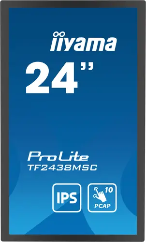 TF2438MSC-B1 pantalla de señalización Pizarra de caballete digital 61 cm (24") LED 600 cd / m² Full HD Negro Pantalla táctil - Imagen 2