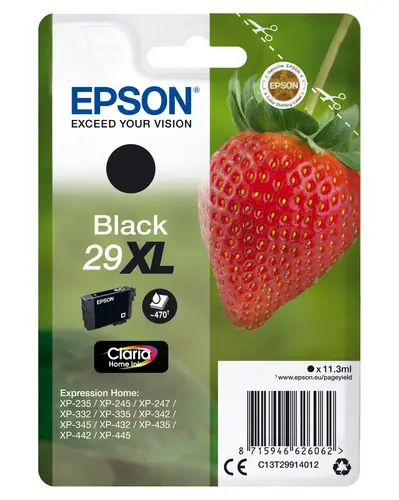 Strawberry Singlepack Black 29XL Claria Home Ink - Imagen 1