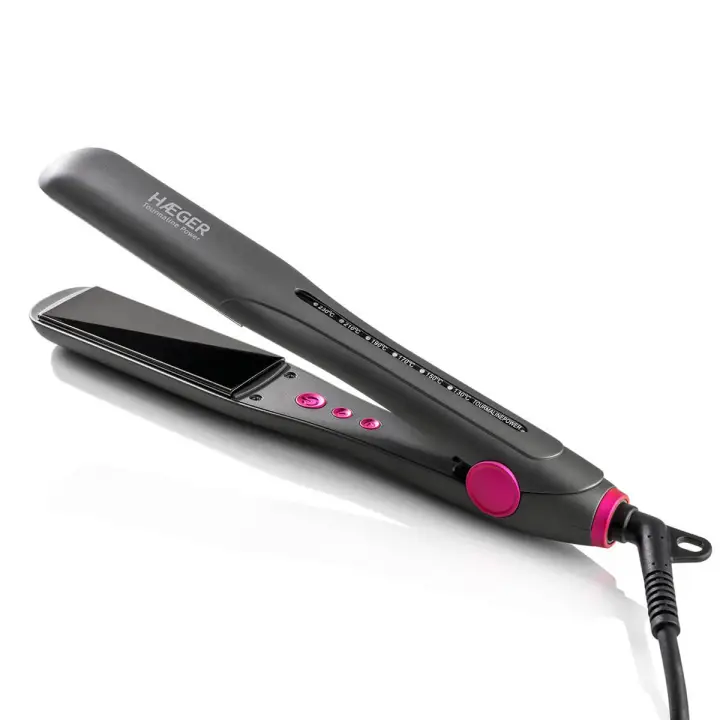 HS-35B.006A Utensilio de peinado Plancha de pelo Caliente Negro, Rosa 230 W 2,5 m