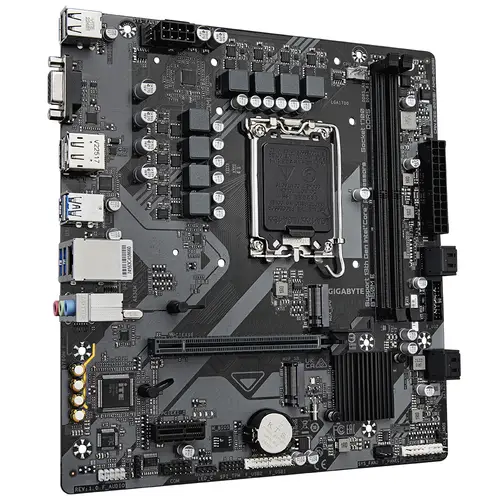 B760M E Placa base - Compatible con procesadores Intel Core 14ª generación, VRM de 6+1+1 fases, hasta 7200 MHz DDR5 (OC), 2xPCIe 4.0 M.2, LAN 1 GbE, USB 3.2 Gen 1 - Imagen 3