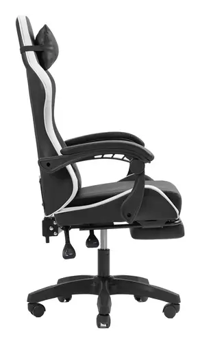 MGC-X Silla para videojuegos de PC Asiento acolchado Negro, Blanco - Imagen 4