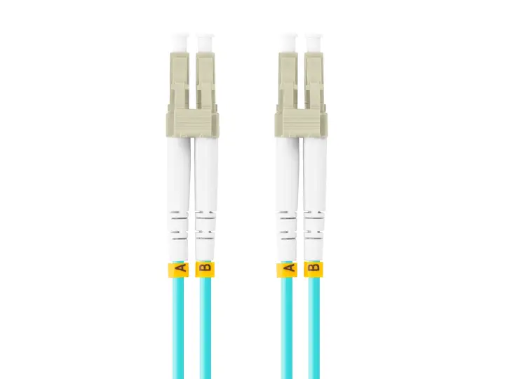 FO-LULU-MD31-0050-TQ cable de fibra optica 5 m LC OM3 Color aguamarina
