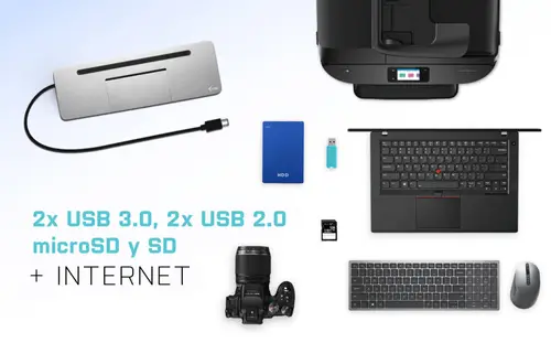Metal SB-C Ergonomic 4K 3x Display Docking Station with Power Delivery 85 W + Universal Charger 100 W - Imagen 13