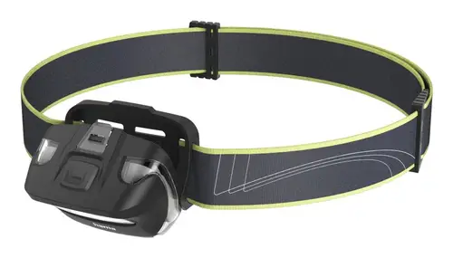 HL110 Negro, Azul, Amarillo Linterna con cinta para cabeza COB LED - Imagen 2