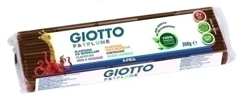 PLASTILINA PATPLUME 350GR MARRON C/12