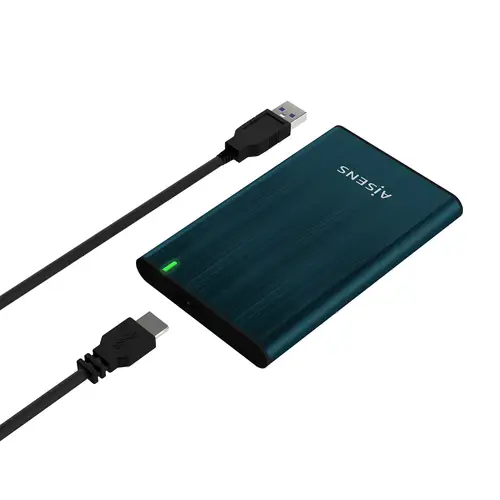 Caja Externa 2.5" ASE-2525PB 9.5 mm SATA A USB 3.0/USB 3.1 Gen1, Azul Pacifico - Imagen 3