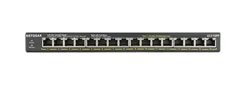 GS316PP No administrado Gigabit Ethernet (10/100/1000) Energía sobre Ethernet (PoE) Negro - Imagen 2