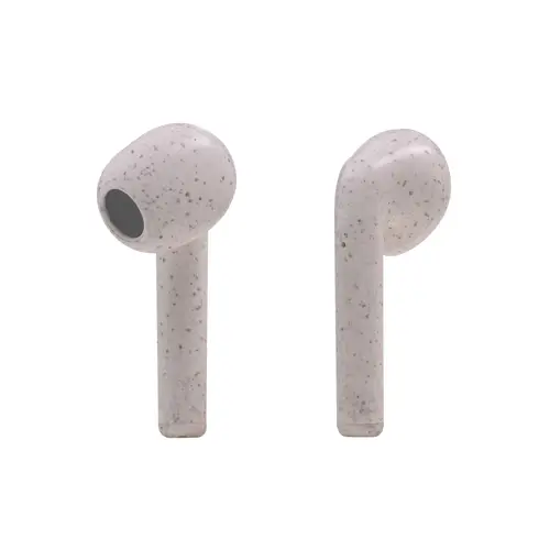 MHI-ECO, Auriculares Inalámbricos TWS Ecológicos, Bluetooth 5.1, Micrófono, Material Orgánico Wheat Straw - Imagen 2