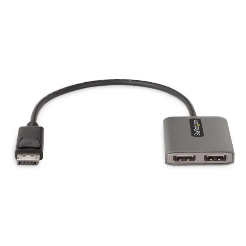 Hub MST de 2 Puertos DisplayPort 1.4 - Divisor Splitter DP para 2 Monitores - Adaptador DisplayPort a 2x DisplayPort de 5K 60Hz - Alimentado por USB - Windows Solamente - Imagen 3