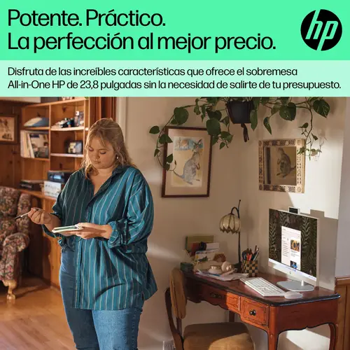 24-cr0110ns AMD Ryzen 5 7520U 60,5 cm (23.8") 1920 x 1080 Pixeles PC todo en uno 16 GB LPDDR5-SDRAM 1 TB SSD FreeDOS Wi-Fi 6 (802.11ax) Blanco - Imagen 13