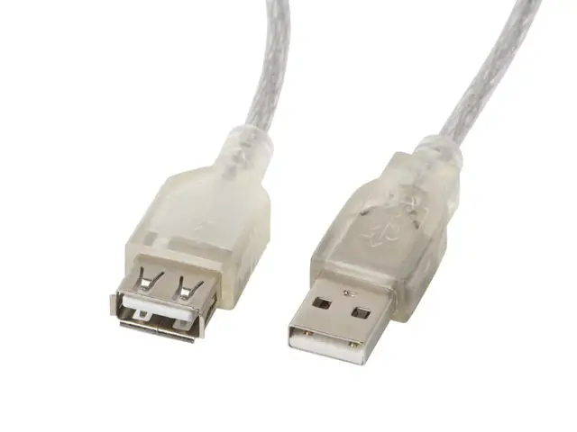 CA-USBE-12CC-0018-TR cable USB USB 2.0 1,8 m USB A Transparente