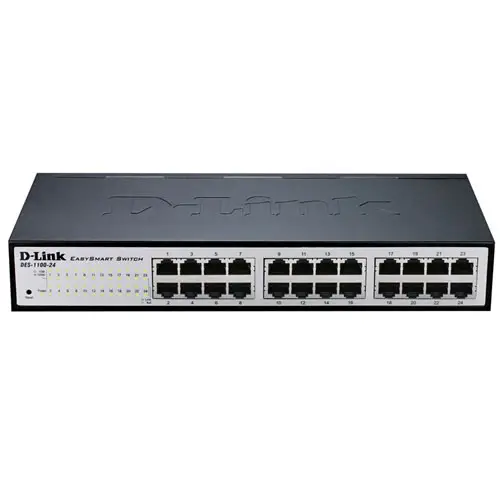 DGS-1100-24V2 Gestionado L2 Gigabit Ethernet (10/100/1000) 1U Negro, Gris