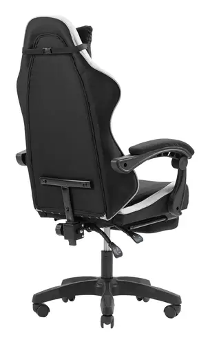 MGC-X Fabric Silla para videojuegos de PC Asiento acolchado Negro, Blanco - Imagen 6