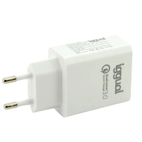Cargador doble USB QC3.0 + tipo C PD 20W - Imagen 1