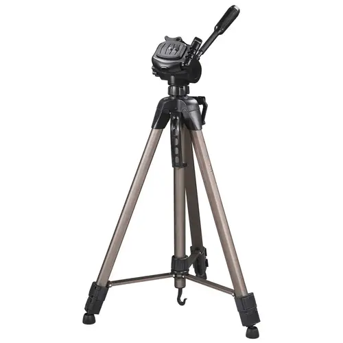 | Trípode para cámaras réflex, trípode extensible 166 cm, aluminio, cabeza 3D, soporte para cámaras de fotos estable, Color dorado/negro - Imagen 1