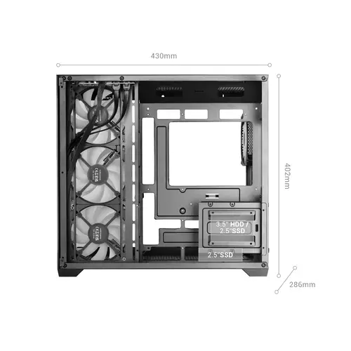 MCV5W carcasa de ordenador Midi Tower Blanco - Imagen 10