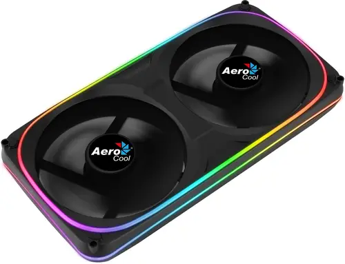 ASTRO24 Doble Ventilador PC 12cm ARGB LED Soporte Antivibración Negro - Imagen 9