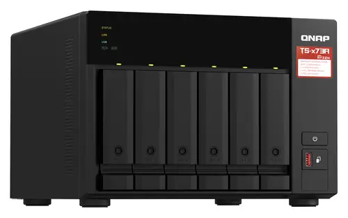 TS-673A NAS Torre Ryzen Embedded V1500B 8 GB DDR4 0 TB QNAP Turbo System Negro - Imagen 3