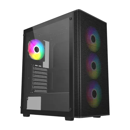 M220-BA Carcasa Midi Tower mATX, ATX Negro ARGB - Imagen 1