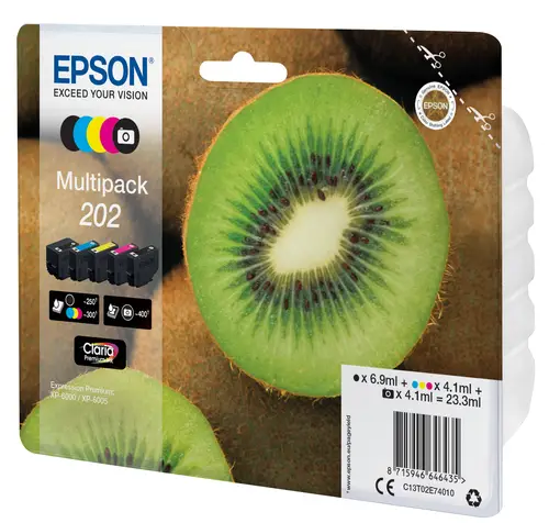 Kiwi Multipack 5-colours 202 Claria Premium Ink - Imagen 2