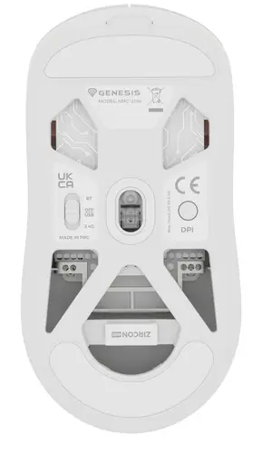 NMG-2194 ratón Juego Ambidextro Bluetooth + USB Type-C Óptico 26000 DPI - Imagen 3