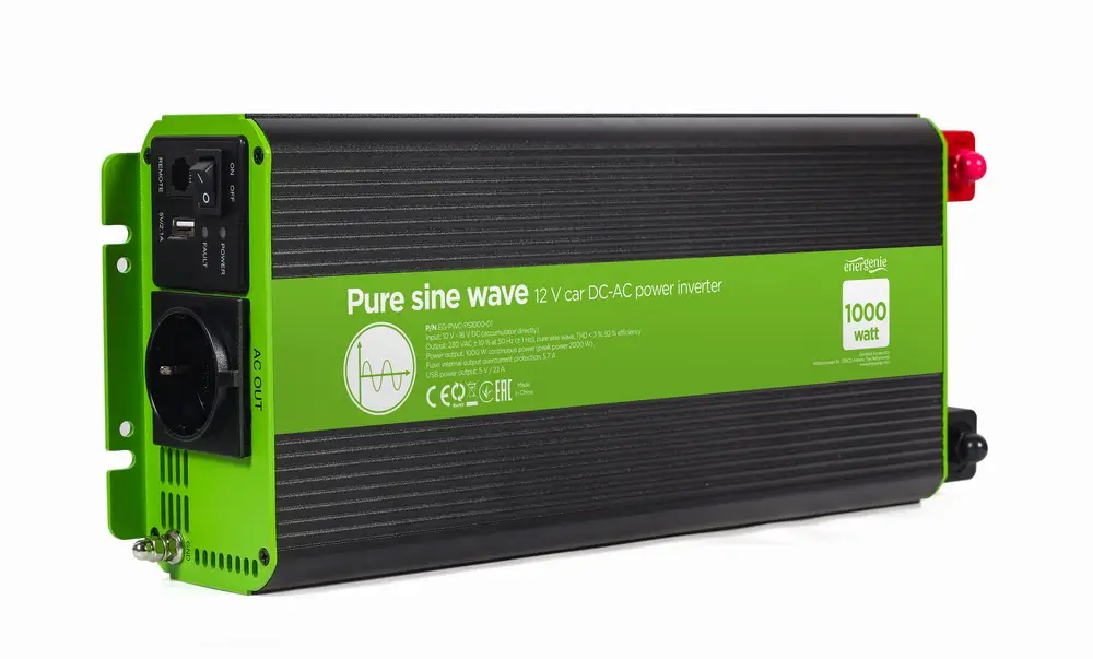 EG-PWC-PS1000-01 adaptador e inversor de corriente Auto 1000 W Ne..