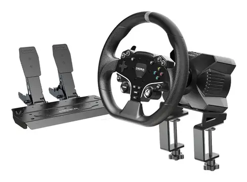 RS053 mando y volante Negro USB Volante + Pedales PC, Xbox One, Xbox Series S, Xbox Series X - Imagen 1