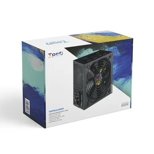 TQAPOLO-600SP unidad de fuente de alimentación 600 W 20+4 pin ATX ATX Negro - Imagen 7