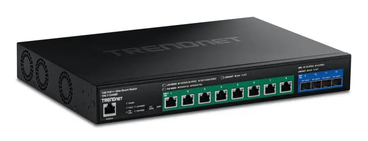 TPE-7124SBF switch Gestionado 10G Ethernet (100/1000/10000) Energía sobre Ethernet (PoE) Negro